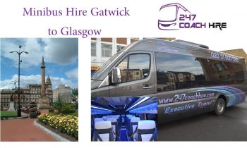 Minibus Hire Gatwick to Glasgow